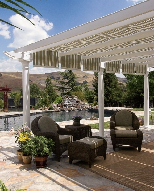 Fascinating Vinyl Pergola With Retractable Canopy 20 Stylish Outdoor Canopies For The Home The Shade Fabrics And