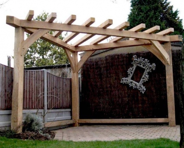 Image of Triangular Pergola Unique Triangular Pergola Landscaping And Outdoor Building