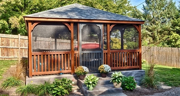 Fascinating Screened In Gazebo Gazebo Ideas Outdoor Screened Gazebo Tent With Build Octagon