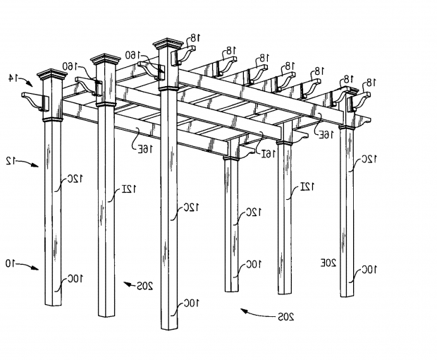Image of Pergola Dimensions Height Patent Us8061106 Pergola Structure Google Patents