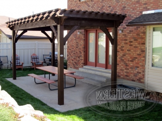 Incredible Pergola Plans Free Standing Free Standing Pergola With Rich Cordoba Stain And Crescent Step