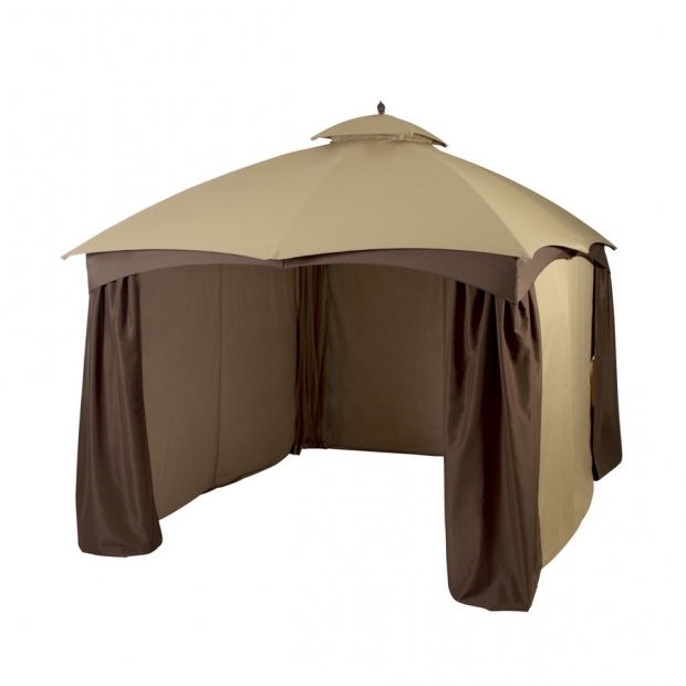 Marvelous Lowes Allen Roth Gazebo Allen Roth Brown Rectangle Screened Gazebo 10 Ft X 12 Ft Gf