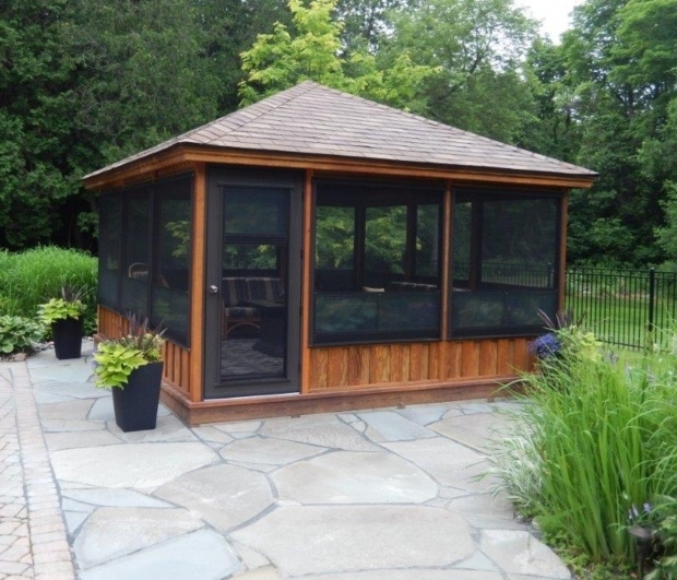 Marvelous Screened In Gazebo Screened Gazebo Kits Decorative Pinteres