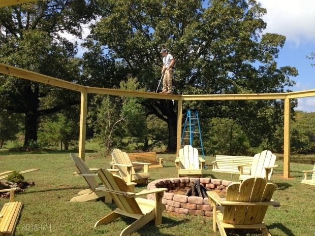 Picture of Pergola With Fire Pit Remodelaholic Tutorial Build An Amazing Diy Pergola And Firepit