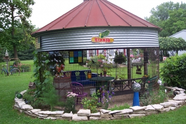Picture of Wire Corn Crib Gazebo The Corn Crib Gazebo Garden In The Country Pinterest Gazebo