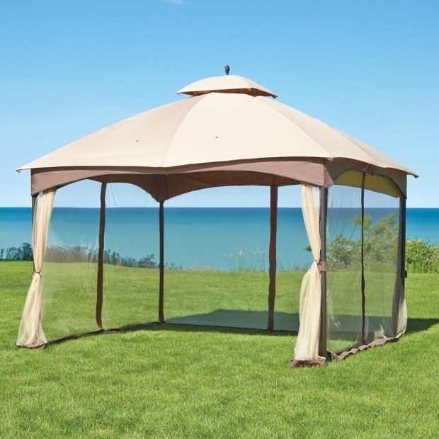 Stunning Gazebos At Home Depot Massillon 10 Ft X 12 Ft Double Roof Gazebo L Gz933pst The Home