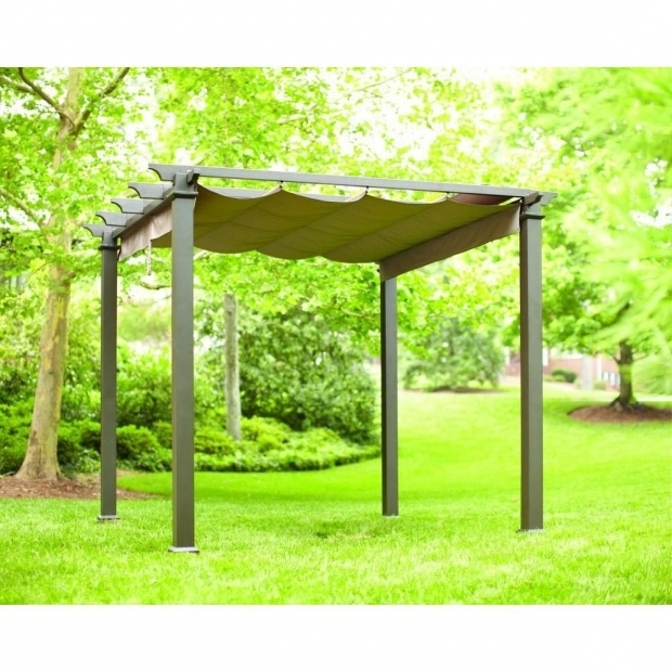 Wonderful Hampton Bay Pergola Hampton Bay Aluminum Pergola W Retractable Roof Pergola Design Ideas