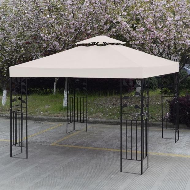 Beautiful 10x10 Gazebo Frame Convenience Boutiqueoutdoor 10 X 10 Patio Canopy Gazebo Top
