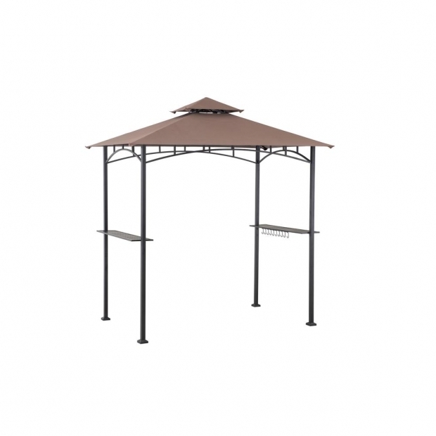 Marvelous Grill Gazebos Home Depot Sunjoy 5 Ft X 8 Ft Soft Top Grill Gazebo 110103014 The Home Depot