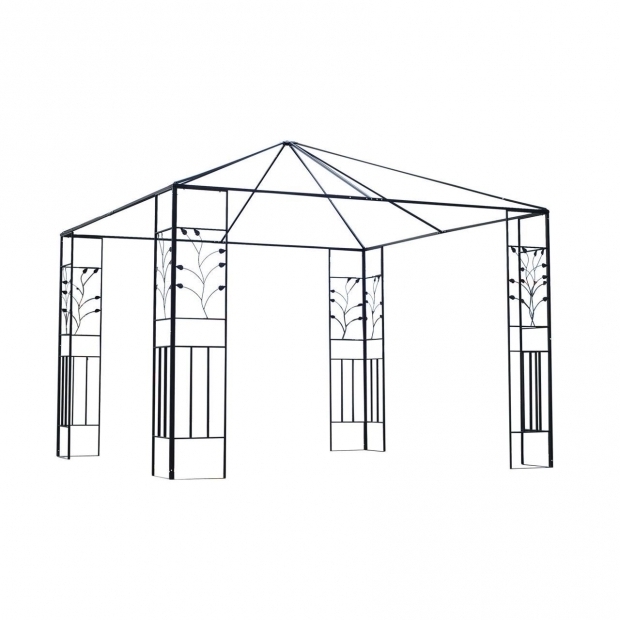 Stylish 10x10 Gazebo Frame Affordable Varietyoutdoor 10 X 10 Steel Gazebo Frame Leaf Design