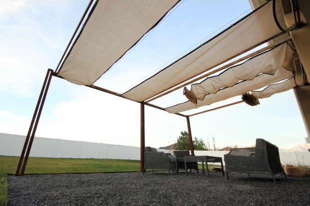 Wonderful Metal Pergola With Retractable Canopy Kingbird Design Llc Pergola With Retractable Shades