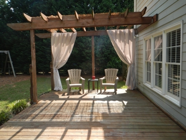 Amazing Lowes Pergola Kits Decor Lowes Deck Design With Pergola And Curtains For Outdoor
