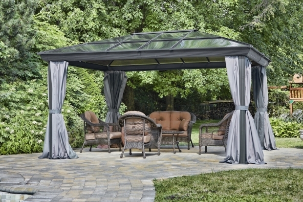Fascinating Four Season Gazebo Penguin Four Season Gazebo In 12 Feet X 16 Feet Gray