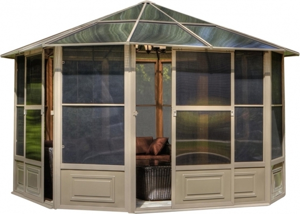 Incredible Four Season Gazebo Gazebo Penguin Four Season 12 Ft W X 12 Ft D Metal Permanent