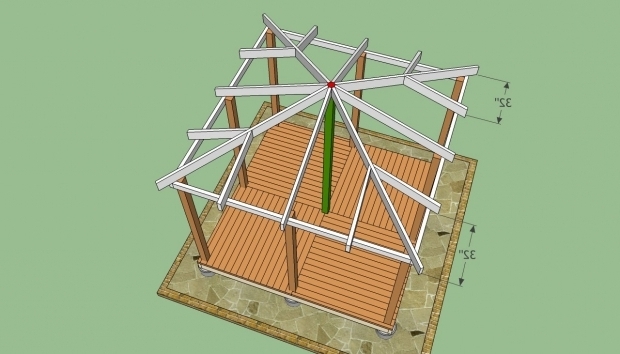 Incredible Gazebo Blueprints Wooden Gazebo Plans Howtospecialist How To Build Step Step
