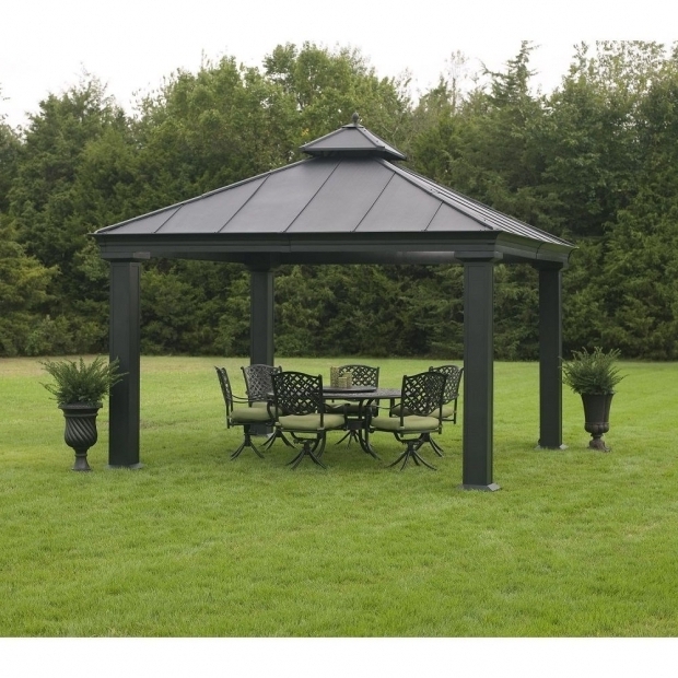 Remarkable Member's Mark Royal Hardtop Gazebo Royal Hardtop Gazebo Pergolas On Sale Outdoor Metal 12 X 12