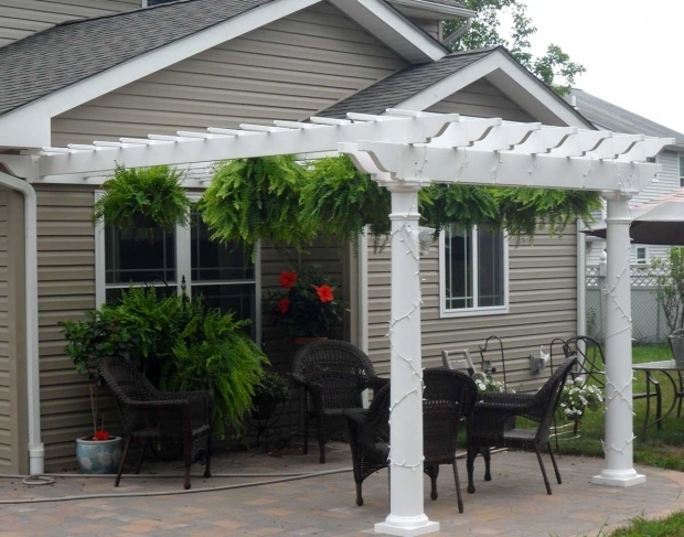 Alluring Vinyl Pergola Parts Vinyl Vintage Classic Wall Mount Pergolas Pergolas Material