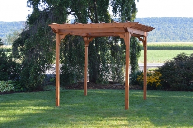 Amazing Cedar Pergola Kits Red Cedar Pergola From Dutchcrafters Amish Furniture