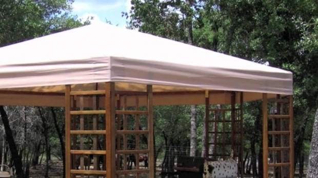 Beautiful Sam's Club Gazebo Canopy Replacement Sams Club Wood Hexagon Gazebo Replacement Canopy Youtube