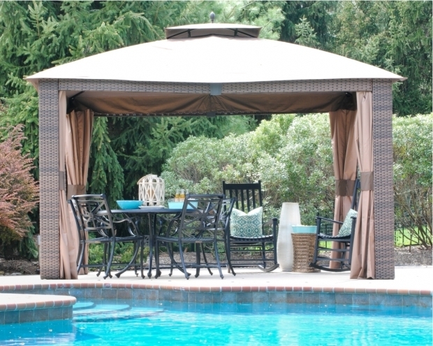 Delightful Portable Gazebo For Deck Wicker Portable Gazebo For Deck Doherty House Install A