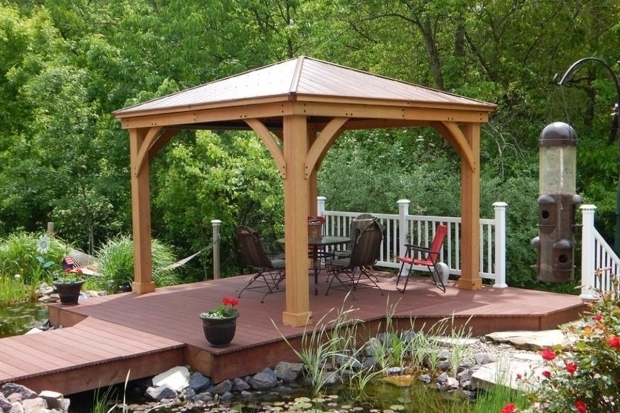 Delightful Yardistry Pergola Yardistry Wood Gazebo With Aluminium Roof