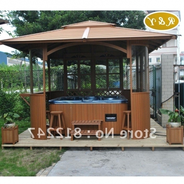 Fantastic Hot Tub With Gazebo For Sale Outdoor Spa Gazebo Creativealternativesco