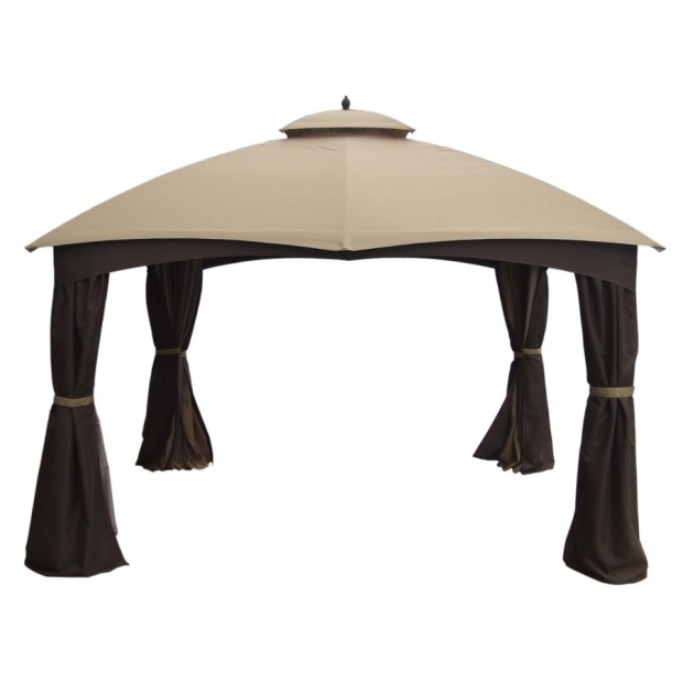 Fascinating Lowes Gazebo Allen Roth Shop Allen Roth 10 Ft X 12 Ft X 68 Ft Brown Steel Gazebo At