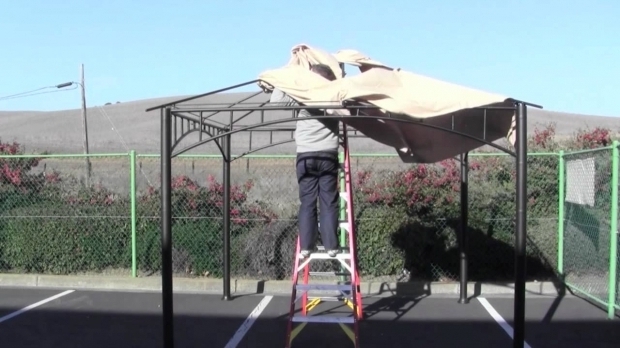 Fascinating Sunjoy Gazebo Assembly Instructions How To Install A Canopy For The Target Madaga Gazebo Youtube