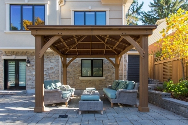 Outstanding Wood Gazebo With Aluminum Roof Wood Gazebo With Aluminium Roof