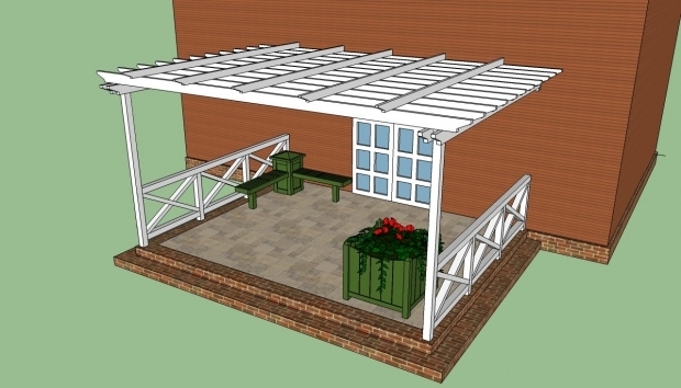 Picture of Pergola Plans Attached To House Attached Pergola Plans Howtospecialist How To Build Step