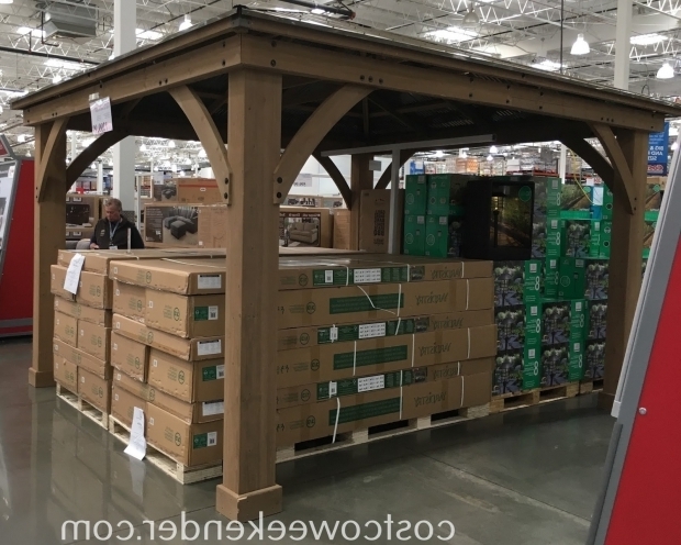 12×12 Cedar Gazebo With Aluminum Roof