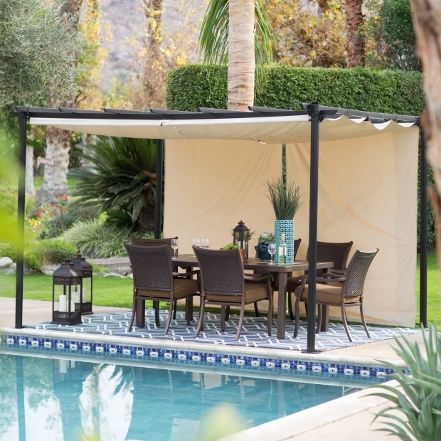 Steel Pergola With Retractable Canopy