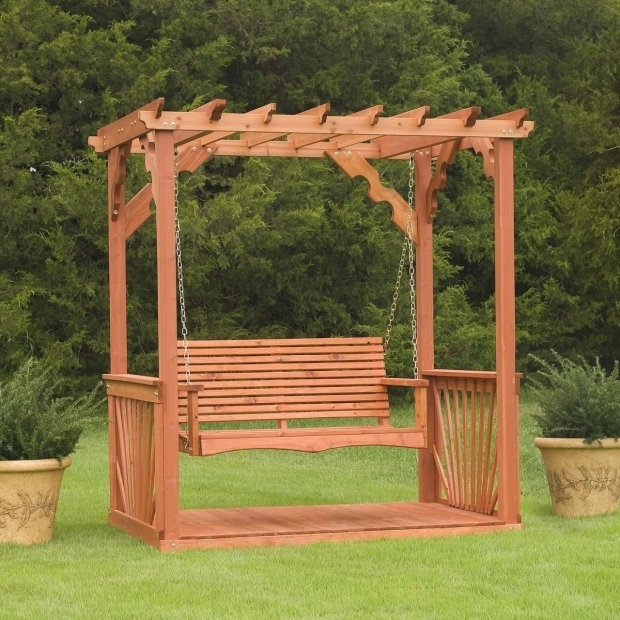 Cedar Pergola Swing