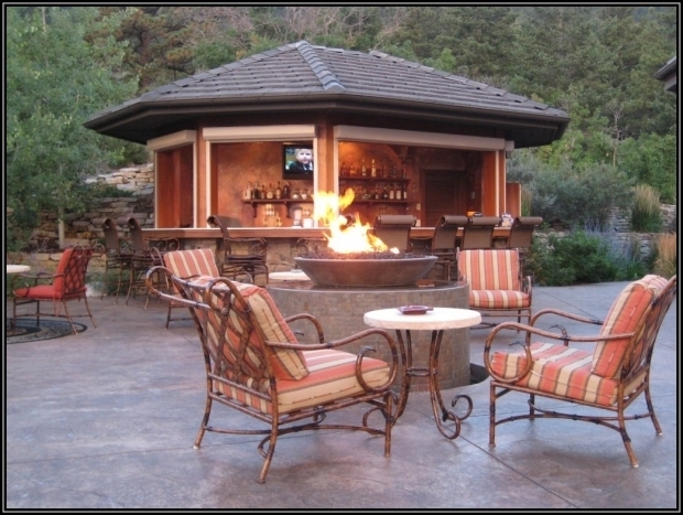 Screened In Gazebo With Fire Pit