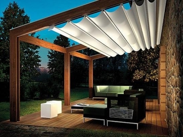 Pergola With Retractable Canopy Kit