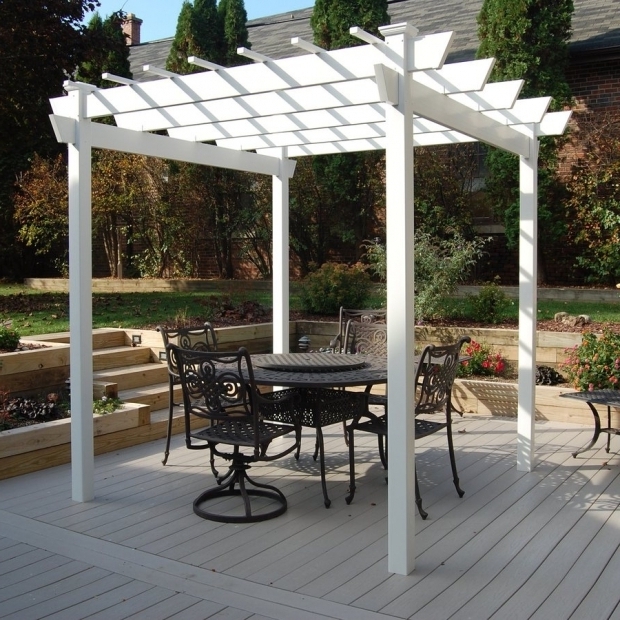 White Vinyl Pergola